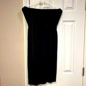XT strapless black cotton dress